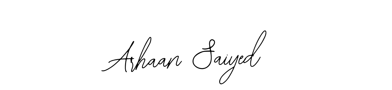 Also we have Arhaan Saiyed name is the best signature style. Create professional handwritten signature collection using Bearetta-2O07w autograph style. Arhaan Saiyed signature style 12 images and pictures png