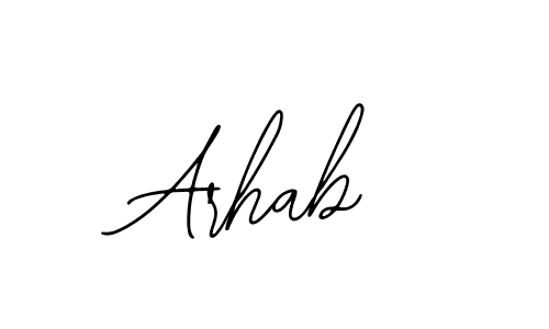 You should practise on your own different ways (Bearetta-2O07w) to write your name (Arhab) in signature. don't let someone else do it for you. Arhab signature style 12 images and pictures png