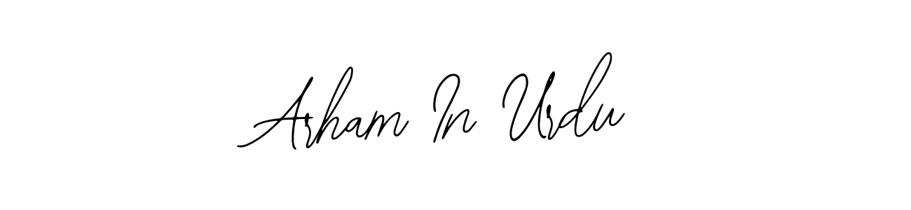 This is the best signature style for the Arham In Urdu name. Also you like these signature font (Bearetta-2O07w). Mix name signature. Arham In Urdu signature style 12 images and pictures png