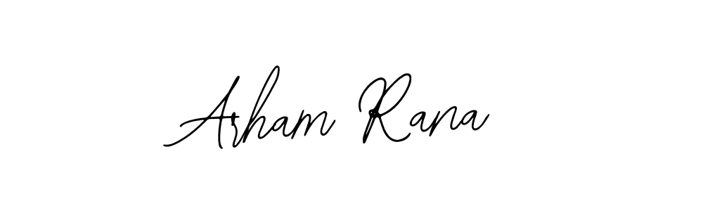 if you are searching for the best signature style for your name Arham Rana. so please give up your signature search. here we have designed multiple signature styles  using Bearetta-2O07w. Arham Rana signature style 12 images and pictures png