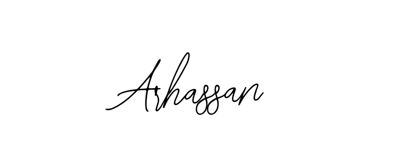 Bearetta-2O07w is a professional signature style that is perfect for those who want to add a touch of class to their signature. It is also a great choice for those who want to make their signature more unique. Get Arhassan name to fancy signature for free. Arhassan signature style 12 images and pictures png