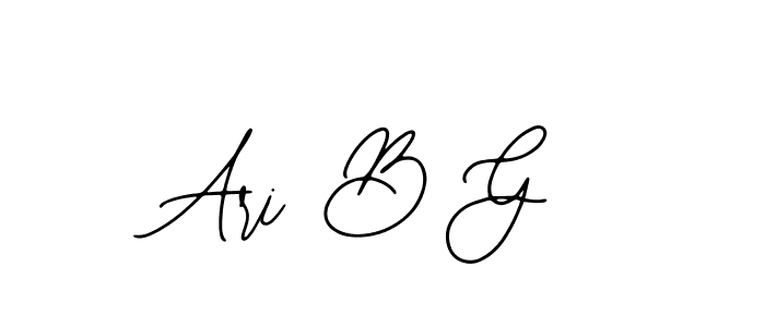 Similarly Bearetta-2O07w is the best handwritten signature design. Signature creator online .You can use it as an online autograph creator for name Ari B G. Ari B G signature style 12 images and pictures png