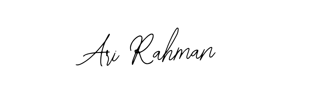 How to make Ari Rahman signature? Bearetta-2O07w is a professional autograph style. Create handwritten signature for Ari Rahman name. Ari Rahman signature style 12 images and pictures png
