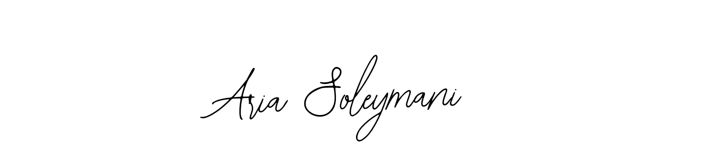 How to make Aria Soleymani name signature. Use Bearetta-2O07w style for creating short signs online. This is the latest handwritten sign. Aria Soleymani signature style 12 images and pictures png