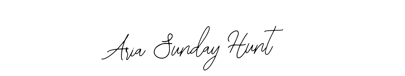 Also You can easily find your signature by using the search form. We will create Aria Sunday Hunt name handwritten signature images for you free of cost using Bearetta-2O07w sign style. Aria Sunday Hunt signature style 12 images and pictures png