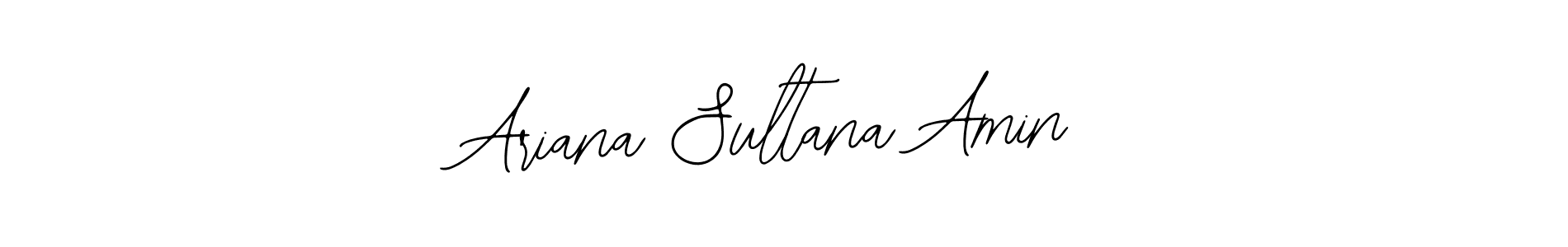 Use a signature maker to create a handwritten signature online. With this signature software, you can design (Bearetta-2O07w) your own signature for name Ariana Sultana Amin. Ariana Sultana Amin signature style 12 images and pictures png