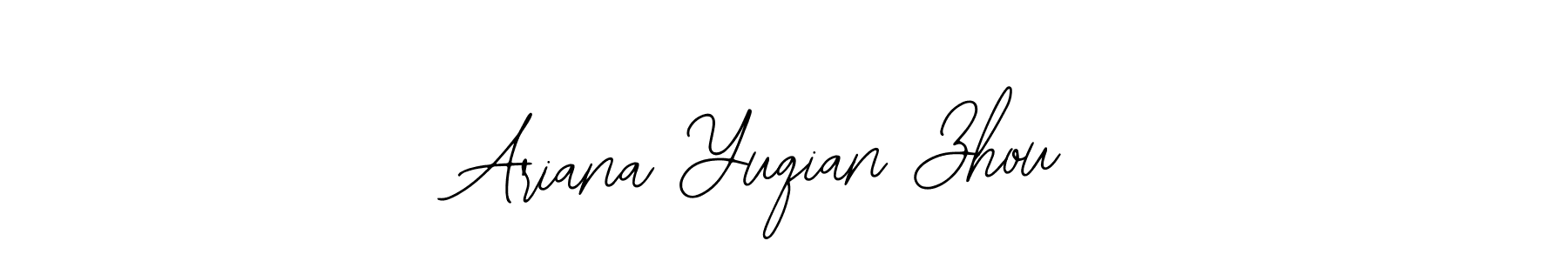 Design your own signature with our free online signature maker. With this signature software, you can create a handwritten (Bearetta-2O07w) signature for name Ariana Yuqian Zhou. Ariana Yuqian Zhou signature style 12 images and pictures png