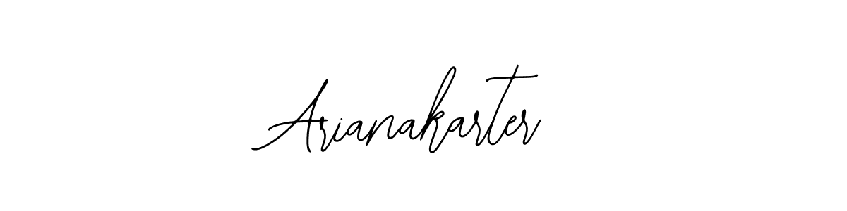 Design your own signature with our free online signature maker. With this signature software, you can create a handwritten (Bearetta-2O07w) signature for name Arianakarter. Arianakarter signature style 12 images and pictures png
