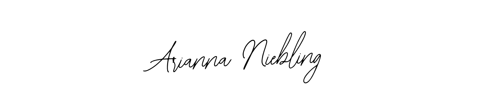 Also You can easily find your signature by using the search form. We will create Arianna Niebling name handwritten signature images for you free of cost using Bearetta-2O07w sign style. Arianna Niebling signature style 12 images and pictures png