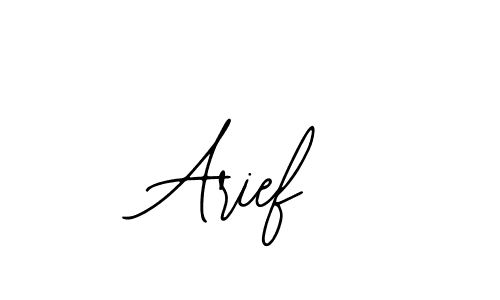 Design your own signature with our free online signature maker. With this signature software, you can create a handwritten (Bearetta-2O07w) signature for name Arief. Arief signature style 12 images and pictures png