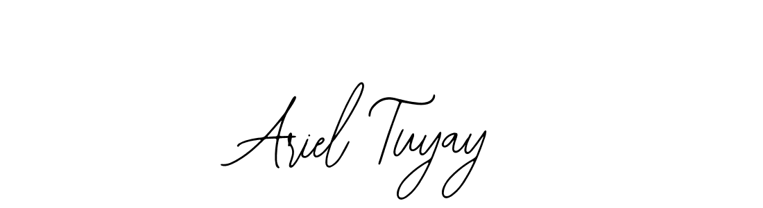 Similarly Bearetta-2O07w is the best handwritten signature design. Signature creator online .You can use it as an online autograph creator for name Ariel Tuyay. Ariel Tuyay signature style 12 images and pictures png