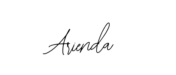 How to make Arienda name signature. Use Bearetta-2O07w style for creating short signs online. This is the latest handwritten sign. Arienda signature style 12 images and pictures png