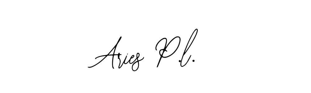 It looks lik you need a new signature style for name Aries P.l.. Design unique handwritten (Bearetta-2O07w) signature with our free signature maker in just a few clicks. Aries P.l. signature style 12 images and pictures png