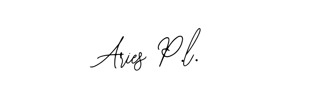 The best way (Bearetta-2O07w) to make a short signature is to pick only two or three words in your name. The name Aries P.l. include a total of six letters. For converting this name. Aries P.l. signature style 12 images and pictures png