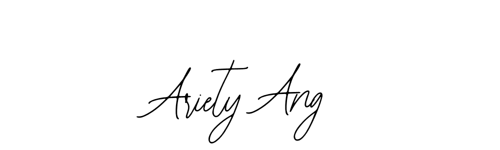 Use a signature maker to create a handwritten signature online. With this signature software, you can design (Bearetta-2O07w) your own signature for name Ariety Ang. Ariety Ang signature style 12 images and pictures png