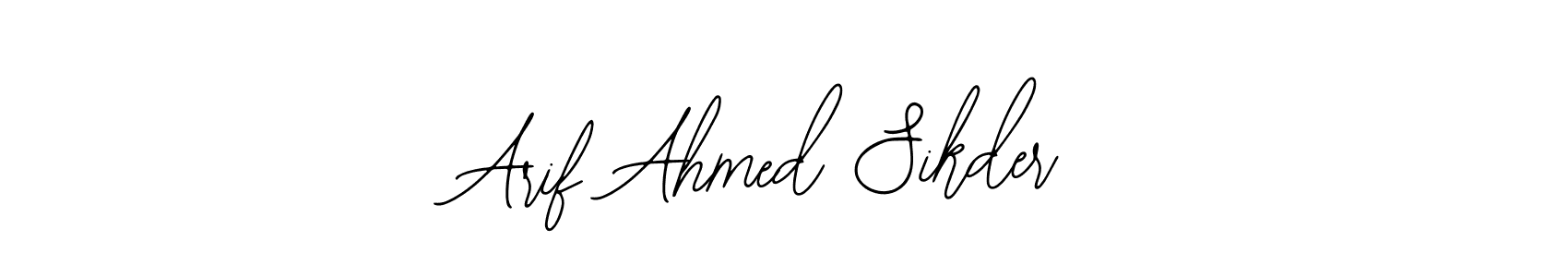 Use a signature maker to create a handwritten signature online. With this signature software, you can design (Bearetta-2O07w) your own signature for name Arif Ahmed Sikder. Arif Ahmed Sikder signature style 12 images and pictures png