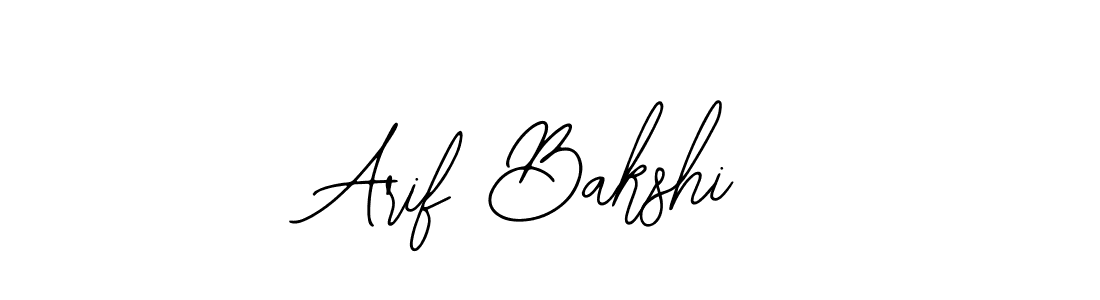 How to make Arif Bakshi name signature. Use Bearetta-2O07w style for creating short signs online. This is the latest handwritten sign. Arif Bakshi signature style 12 images and pictures png