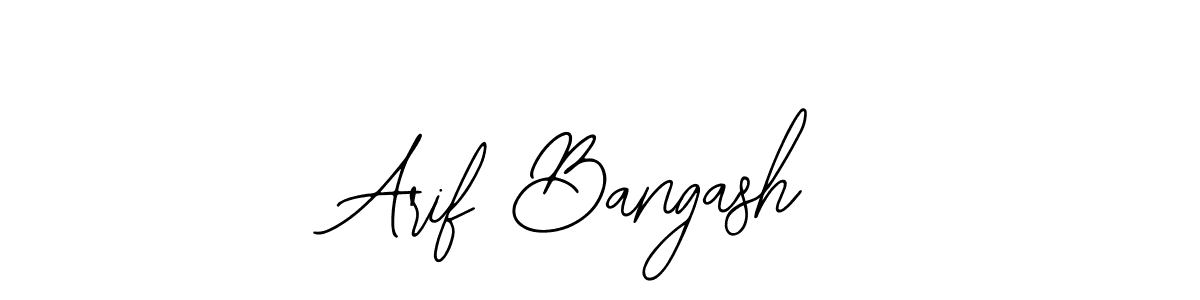 Bearetta-2O07w is a professional signature style that is perfect for those who want to add a touch of class to their signature. It is also a great choice for those who want to make their signature more unique. Get Arif Bangash name to fancy signature for free. Arif Bangash signature style 12 images and pictures png