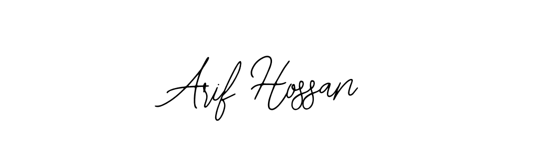 Use a signature maker to create a handwritten signature online. With this signature software, you can design (Bearetta-2O07w) your own signature for name Arif Hossan. Arif Hossan signature style 12 images and pictures png