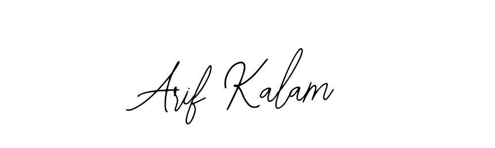 How to make Arif Kalam name signature. Use Bearetta-2O07w style for creating short signs online. This is the latest handwritten sign. Arif Kalam signature style 12 images and pictures png