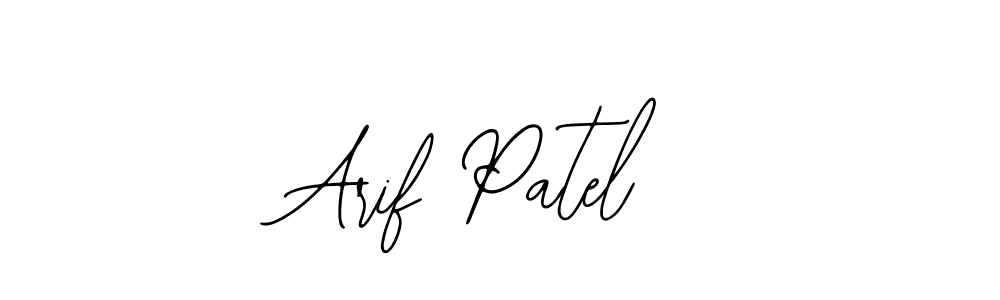 How to make Arif Patel name signature. Use Bearetta-2O07w style for creating short signs online. This is the latest handwritten sign. Arif Patel signature style 12 images and pictures png