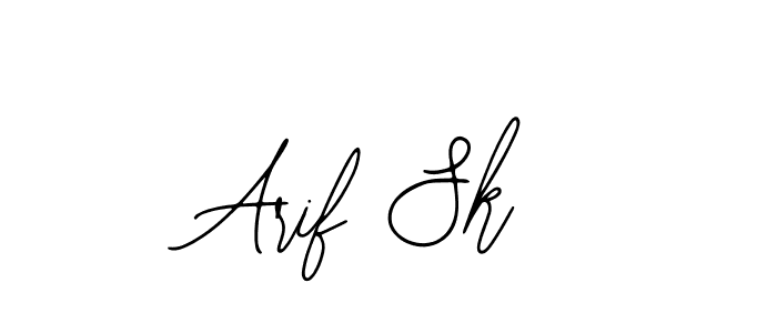 How to make Arif Sk name signature. Use Bearetta-2O07w style for creating short signs online. This is the latest handwritten sign. Arif Sk signature style 12 images and pictures png