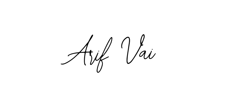 Create a beautiful signature design for name Arif Vai. With this signature (Bearetta-2O07w) fonts, you can make a handwritten signature for free. Arif Vai signature style 12 images and pictures png