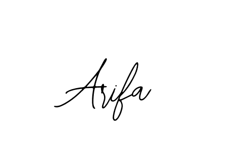 How to make Arifa name signature. Use Bearetta-2O07w style for creating short signs online. This is the latest handwritten sign. Arifa signature style 12 images and pictures png