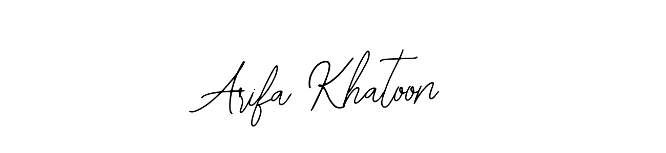 Create a beautiful signature design for name Arifa Khatoon. With this signature (Bearetta-2O07w) fonts, you can make a handwritten signature for free. Arifa Khatoon signature style 12 images and pictures png