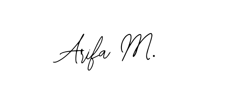 Check out images of Autograph of Arifa M. name. Actor Arifa M. Signature Style. Bearetta-2O07w is a professional sign style online. Arifa M. signature style 12 images and pictures png