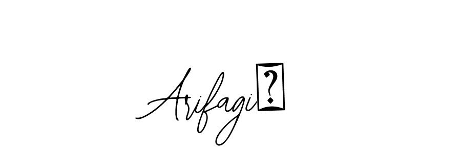 Design your own signature with our free online signature maker. With this signature software, you can create a handwritten (Bearetta-2O07w) signature for name Arifagić. Arifagić signature style 12 images and pictures png