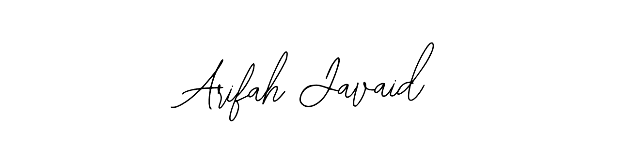 How to make Arifah Javaid signature? Bearetta-2O07w is a professional autograph style. Create handwritten signature for Arifah Javaid name. Arifah Javaid signature style 12 images and pictures png