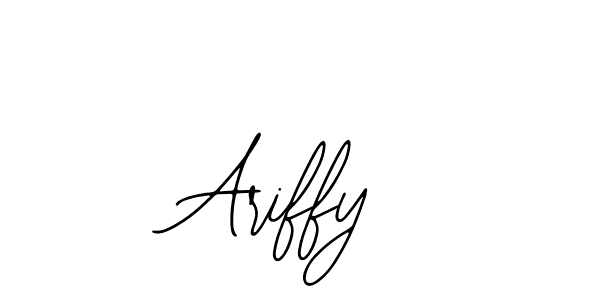 How to make Ariffy name signature. Use Bearetta-2O07w style for creating short signs online. This is the latest handwritten sign. Ariffy signature style 12 images and pictures png