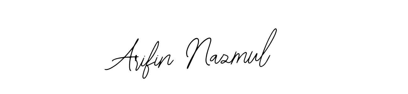 Use a signature maker to create a handwritten signature online. With this signature software, you can design (Bearetta-2O07w) your own signature for name Arifin Nazmul. Arifin Nazmul signature style 12 images and pictures png