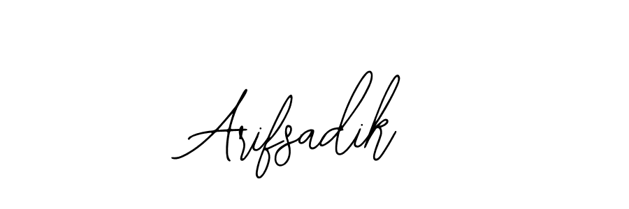 How to make Arifsadik signature? Bearetta-2O07w is a professional autograph style. Create handwritten signature for Arifsadik name. Arifsadik signature style 12 images and pictures png