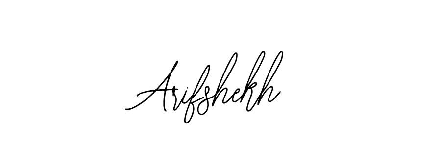 The best way (Bearetta-2O07w) to make a short signature is to pick only two or three words in your name. The name Arifshekh include a total of six letters. For converting this name. Arifshekh signature style 12 images and pictures png