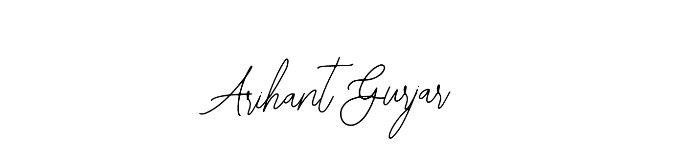 Similarly Bearetta-2O07w is the best handwritten signature design. Signature creator online .You can use it as an online autograph creator for name Arihant Gurjar. Arihant Gurjar signature style 12 images and pictures png