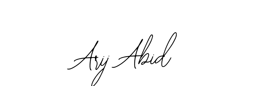 Also You can easily find your signature by using the search form. We will create Arij Abid name handwritten signature images for you free of cost using Bearetta-2O07w sign style. Arij Abid signature style 12 images and pictures png