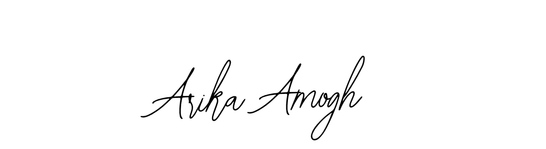 Design your own signature with our free online signature maker. With this signature software, you can create a handwritten (Bearetta-2O07w) signature for name Arika Amogh. Arika Amogh signature style 12 images and pictures png