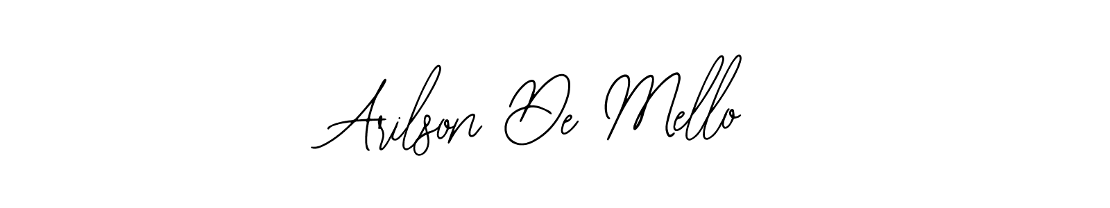 You should practise on your own different ways (Bearetta-2O07w) to write your name (Arilson De Mello) in signature. don't let someone else do it for you. Arilson De Mello signature style 12 images and pictures png