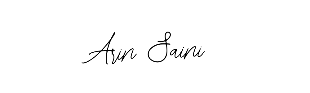 if you are searching for the best signature style for your name Arin Saini. so please give up your signature search. here we have designed multiple signature styles  using Bearetta-2O07w. Arin Saini signature style 12 images and pictures png