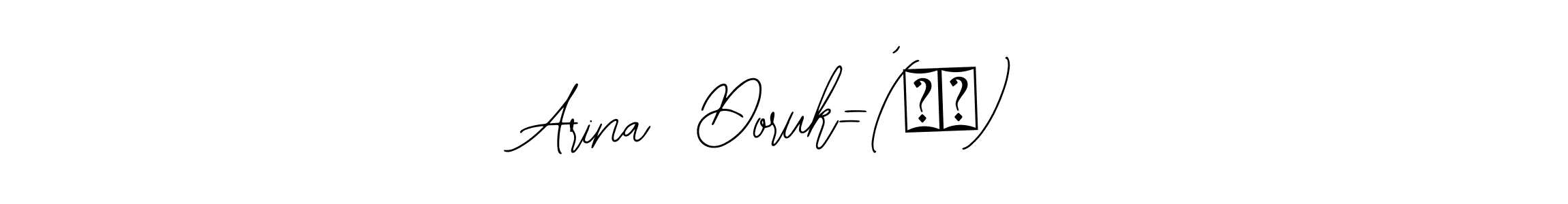 Also You can easily find your signature by using the search form. We will create Arina  Doruk=(´▽｀) name handwritten signature images for you free of cost using Bearetta-2O07w sign style. Arina  Doruk=(´▽｀) signature style 12 images and pictures png