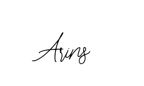 Use a signature maker to create a handwritten signature online. With this signature software, you can design (Bearetta-2O07w) your own signature for name Arins. Arins signature style 12 images and pictures png