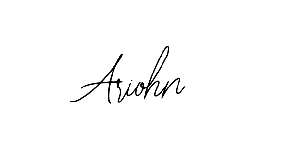 Use a signature maker to create a handwritten signature online. With this signature software, you can design (Bearetta-2O07w) your own signature for name Ariohn. Ariohn signature style 12 images and pictures png
