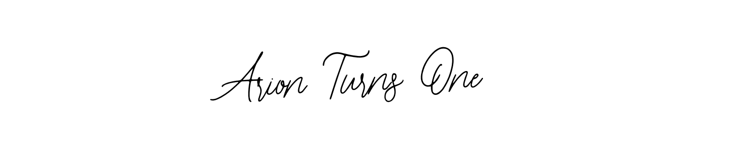 Also You can easily find your signature by using the search form. We will create Arion Turns One name handwritten signature images for you free of cost using Bearetta-2O07w sign style. Arion Turns One signature style 12 images and pictures png