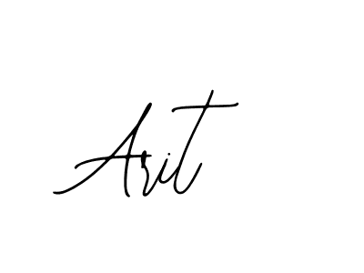 Use a signature maker to create a handwritten signature online. With this signature software, you can design (Bearetta-2O07w) your own signature for name Arit. Arit signature style 12 images and pictures png