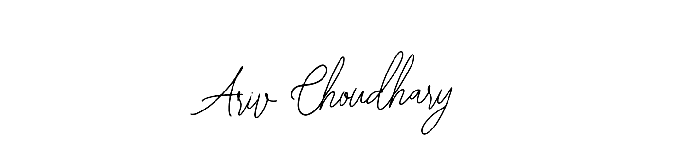 This is the best signature style for the Ariv Choudhary name. Also you like these signature font (Bearetta-2O07w). Mix name signature. Ariv Choudhary signature style 12 images and pictures png