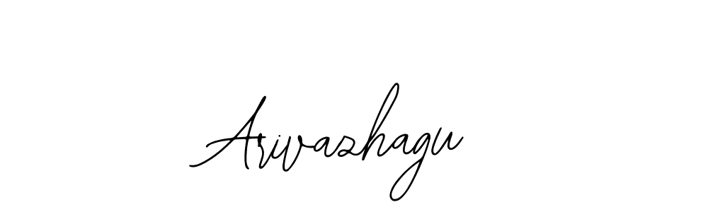 if you are searching for the best signature style for your name Arivazhagu. so please give up your signature search. here we have designed multiple signature styles  using Bearetta-2O07w. Arivazhagu signature style 12 images and pictures png