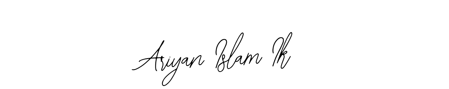 if you are searching for the best signature style for your name Ariyan Islam Ik. so please give up your signature search. here we have designed multiple signature styles  using Bearetta-2O07w. Ariyan Islam Ik signature style 12 images and pictures png