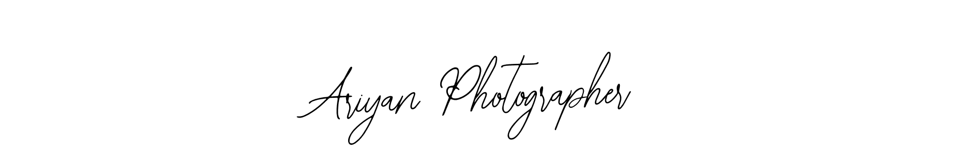 Design your own signature with our free online signature maker. With this signature software, you can create a handwritten (Bearetta-2O07w) signature for name Ariyan Photographer. Ariyan Photographer signature style 12 images and pictures png